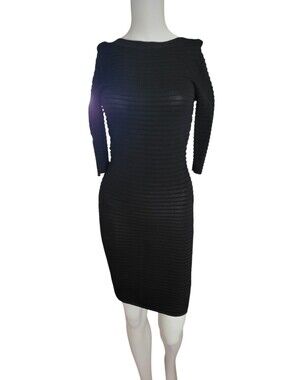 Something Else By Natalie Wood Ribbed Bodycon Dress - Classic Women's Sheath